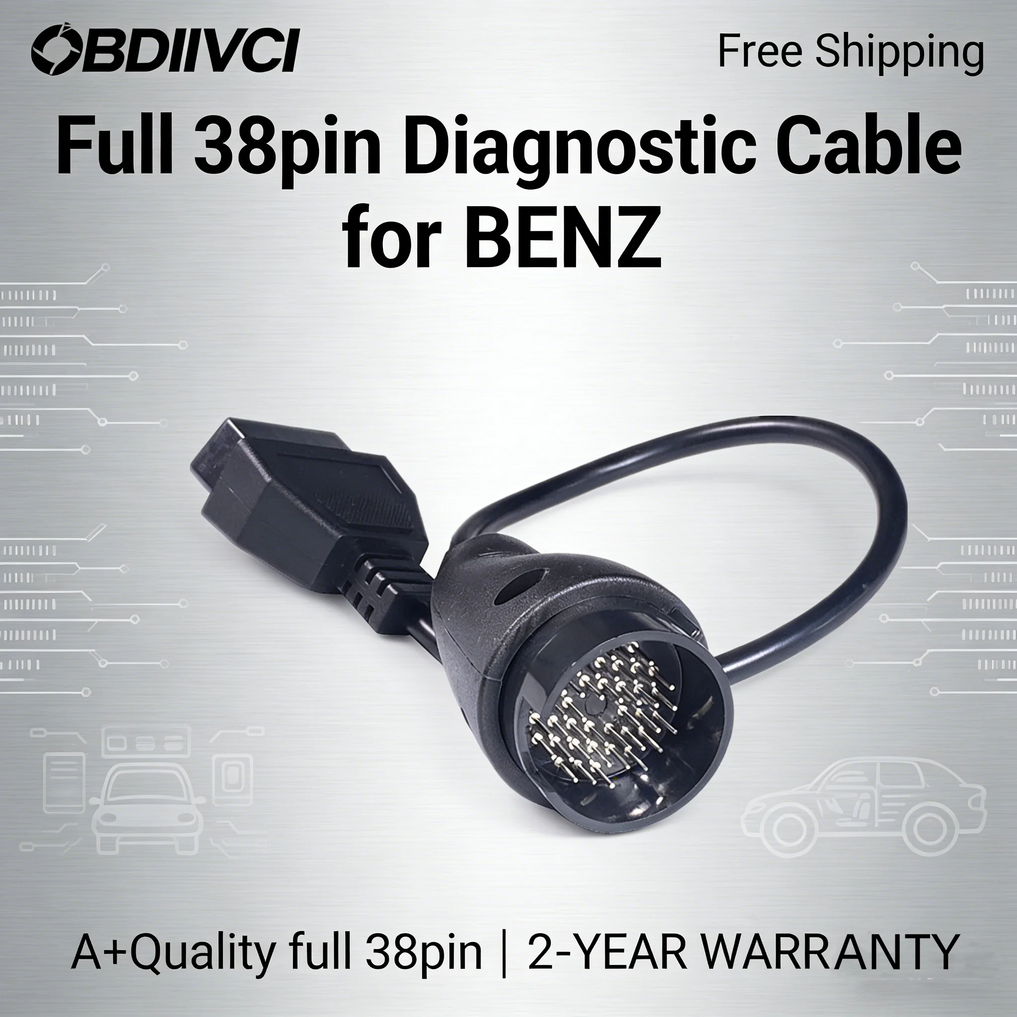 

Универсальный адаптер с 38 Pin на 16 Pin OBD OBD2