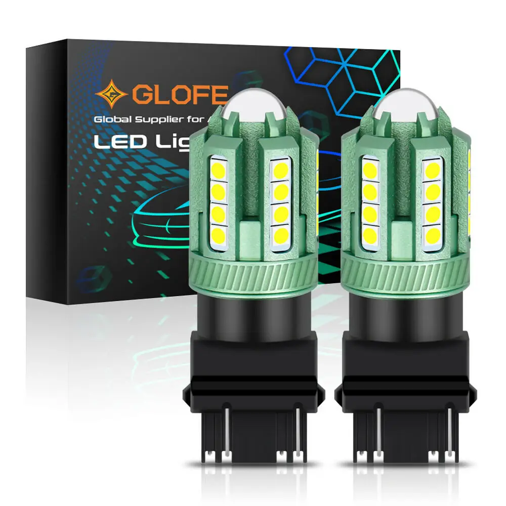

Glofe 2X White 26Smd-3030 3157 Reverse Backup Lights Drl Turn Signal Led Bulb