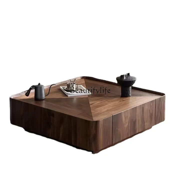 Скандинавский журнальный столик из цельного дерева для гостиной бытовой