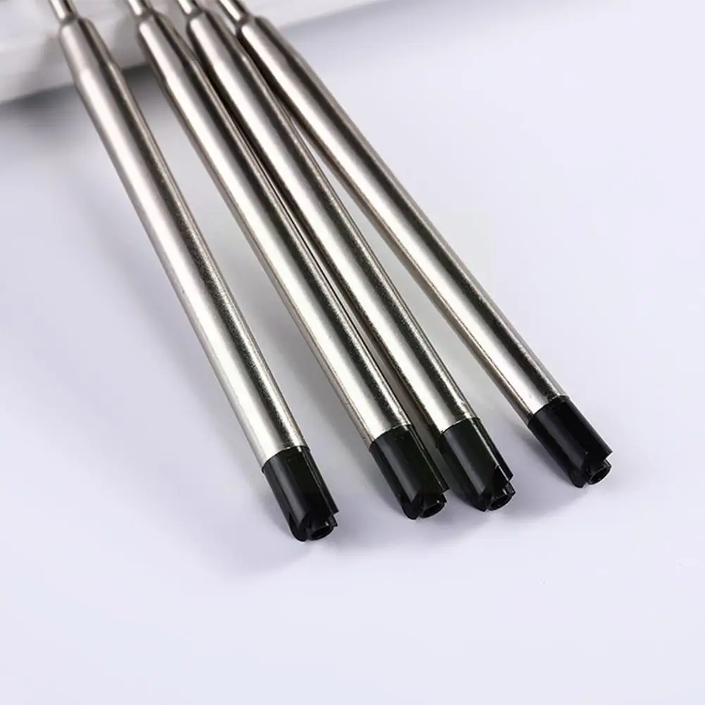 

5 Pcs Metal Ballpoint Pen Refills Blue Black Ink Medium Roller Ball Pens Refill For School Office Stationery Supplie X0i4