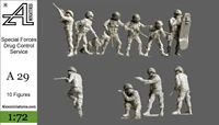 172 scale die casting resin figure special forces soldier scene layout model assembly package free shipping unpainted