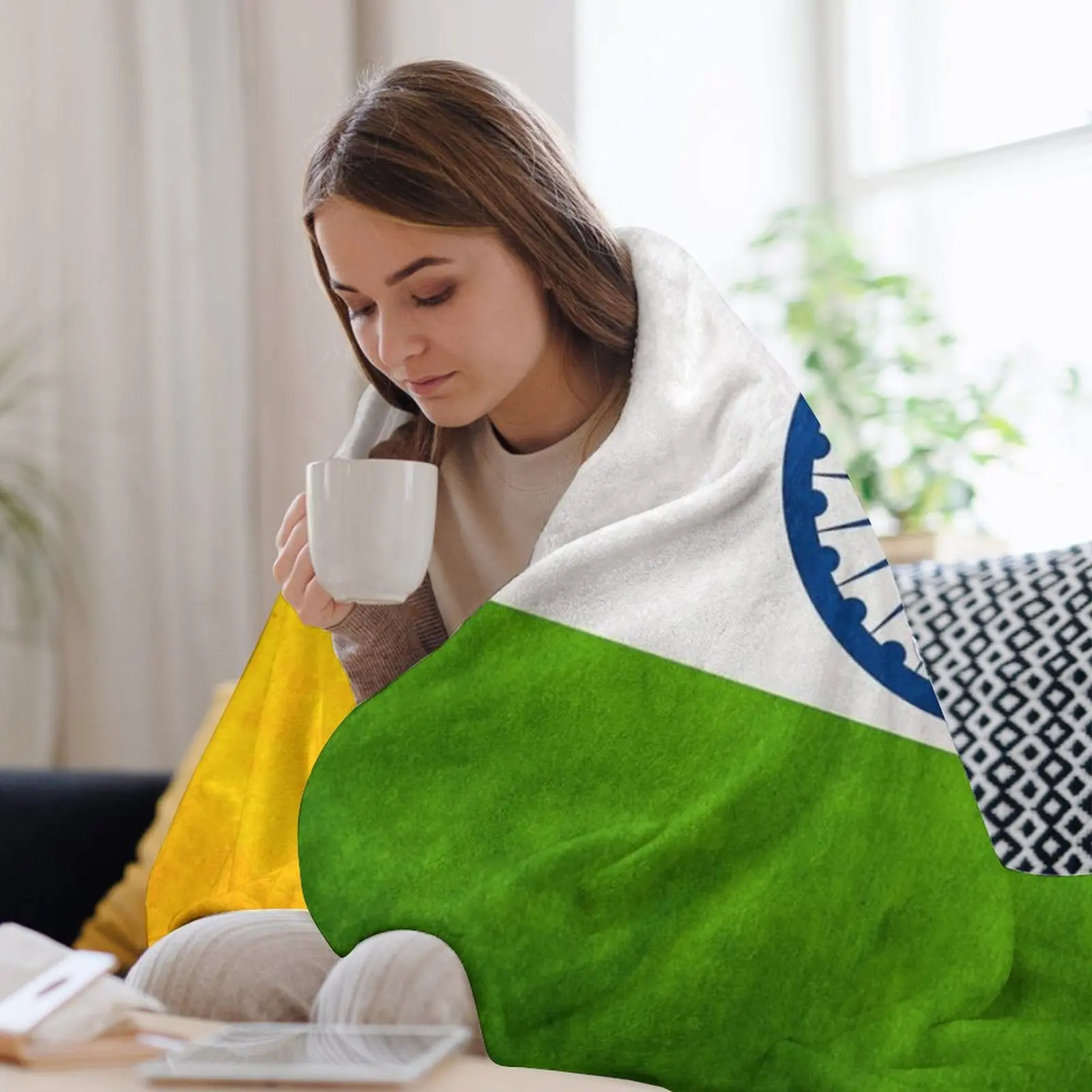 Индийский флаг национальный Индии пледы лохматое плюшевое постельное белье