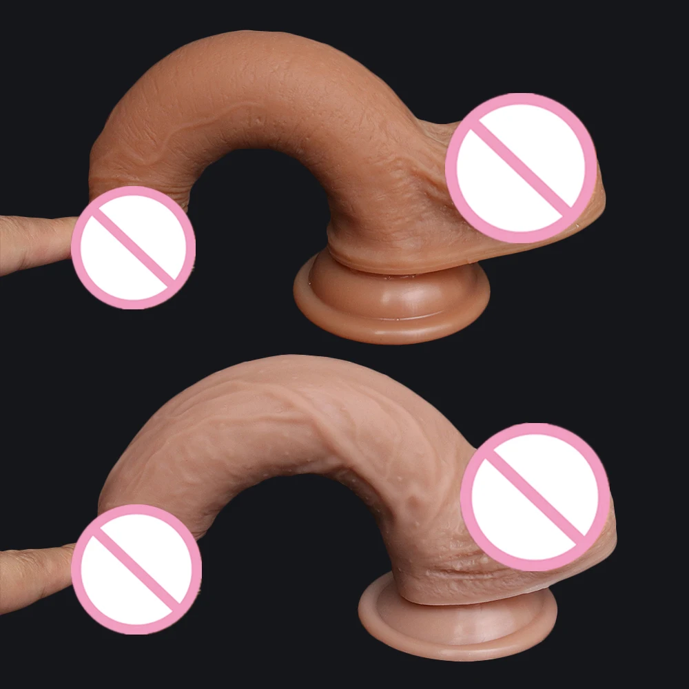 Реалистичный дешевый анальный фаллоимитатор мягкий пенис большой член без