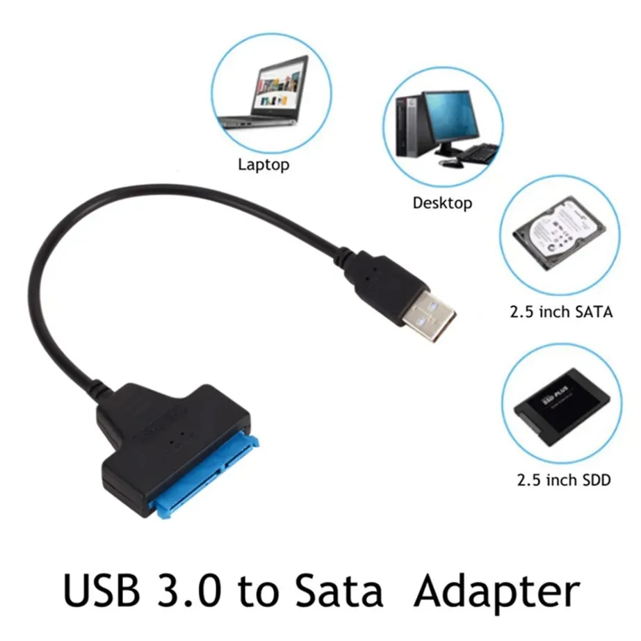 Кабель-переходник YIGETOHDE с USB 2 0 на SATA 22Pin