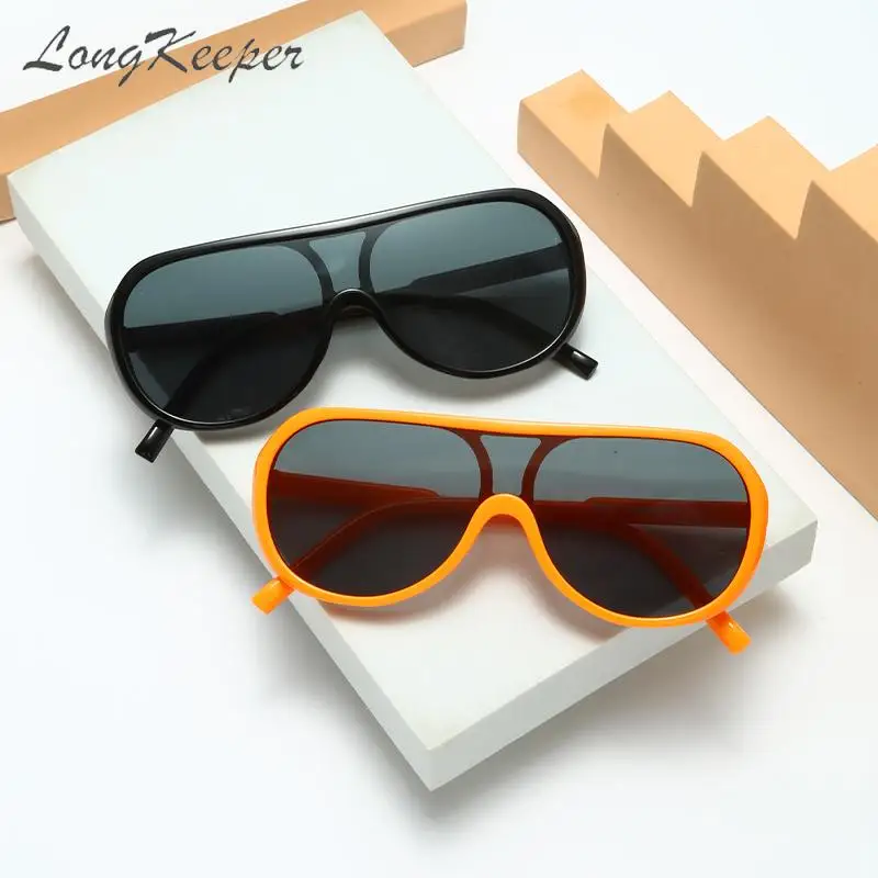 

One Piece Kids Sunglasses Round Frame Pilot Sun Shades Children Glasses Fashion Uv400 Outdoor Cute Eyewear Girls Boys Eyeglasses
