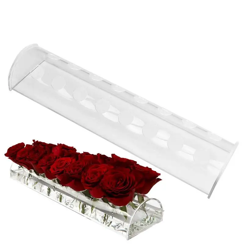 

Clear Acrylic Flower Vase Indoor Floral Vases Creative Dried Flower Container Home Dining Room Living Room Desktop Decoration