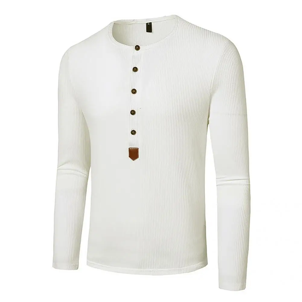 

Wear Resistant Attractive Men Casual Slim-fitting Button Up Blouse for Outdoor
