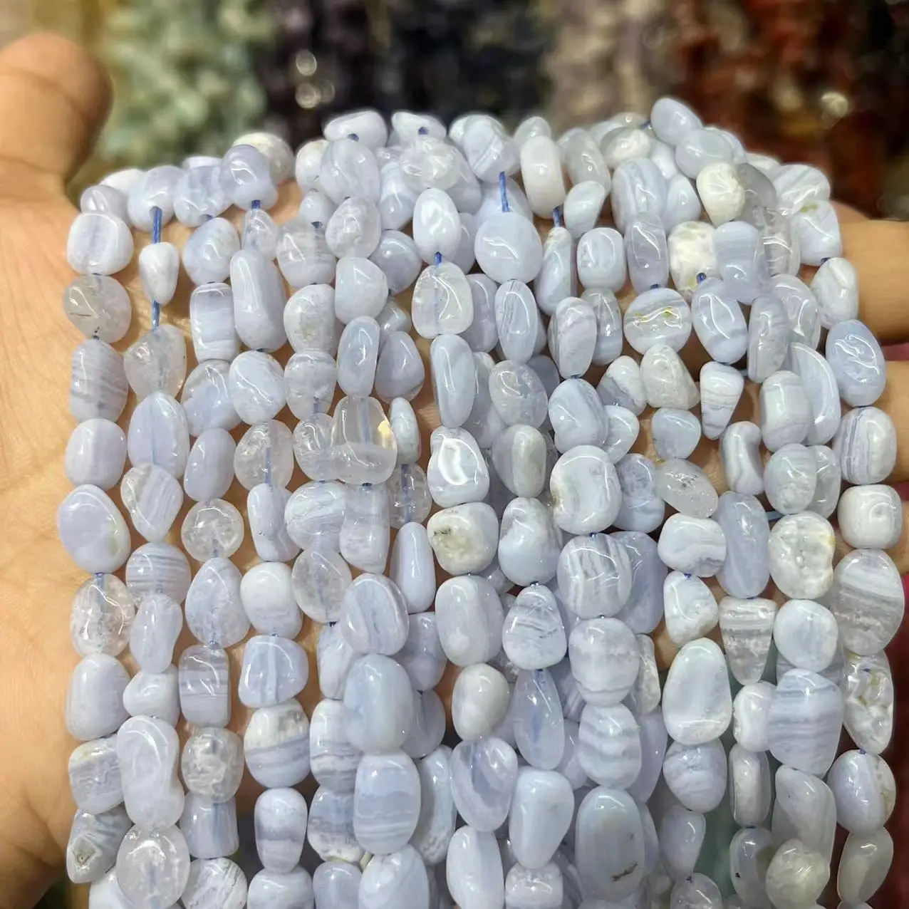 

Бусины из искусственного фиолетового Агата диаметром 6-8 мм для самостоятельного изготовления ожерелья/браслета, 18 дюймов, заводская цена, оптовая продажа