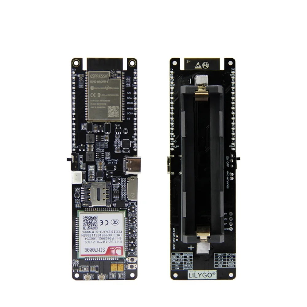 

T-SIM7000G SIM Development Board ESP32 Wireless Module WiFi Bluetooth GPS Antenna Support Expansion Solar Charge