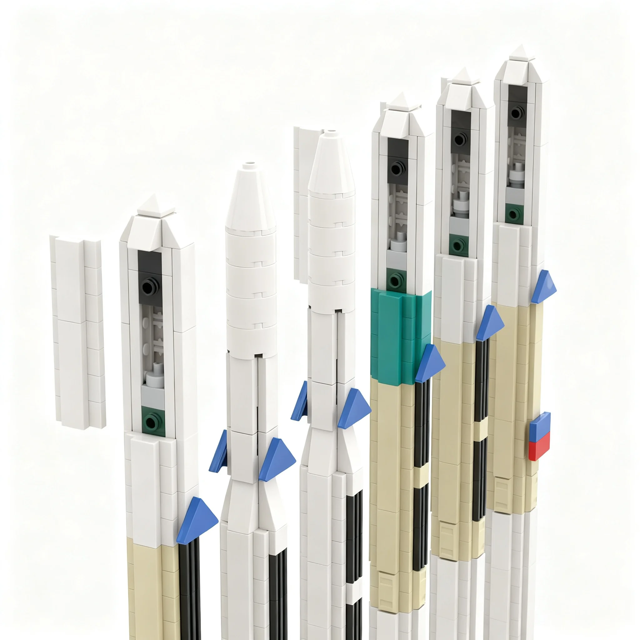 1397 деталей MOC Delta 1000 Series Saturn V, масштабная модель космического корабля, строительные блоки, рождественский подарок, конструктор, декоративное изделие, подарок на день рождения (art.: 3920dcd1f52f6) - 3920dcd1f52f6