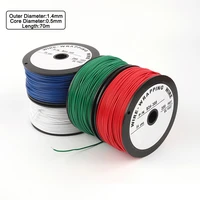 70m 24awg high quality 6 color wrapping wire single strand wires tin plated copper cable aviation insulation jumper ok line