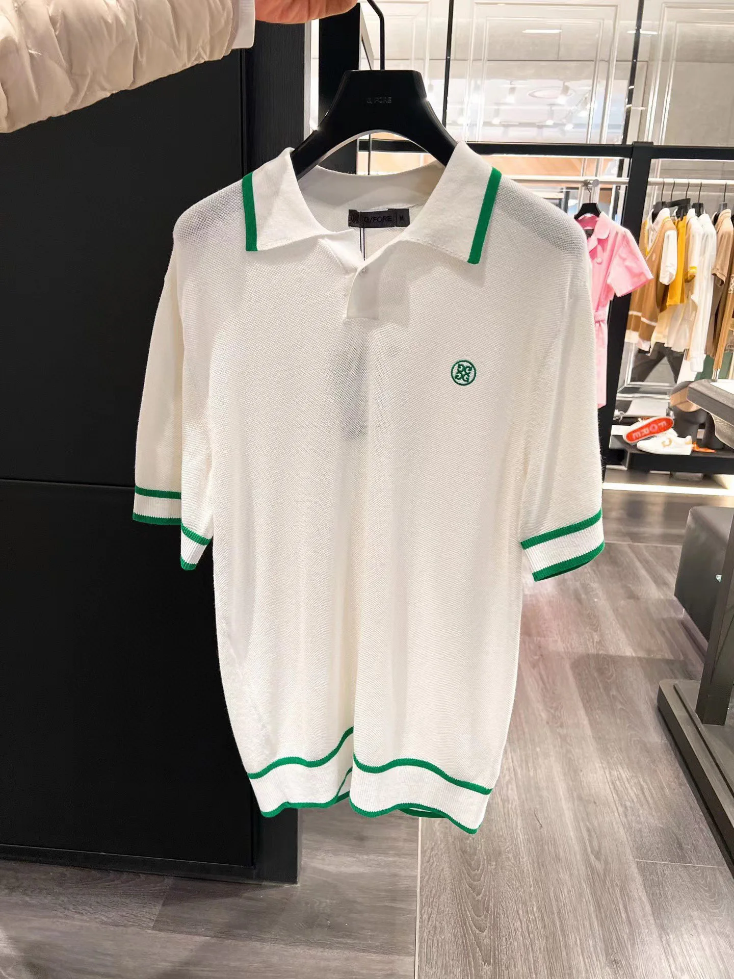 New summer golf short-sleeved knit men's golf suit stretch fashion design sports golf suit knit shirt shirt outdoor leisure