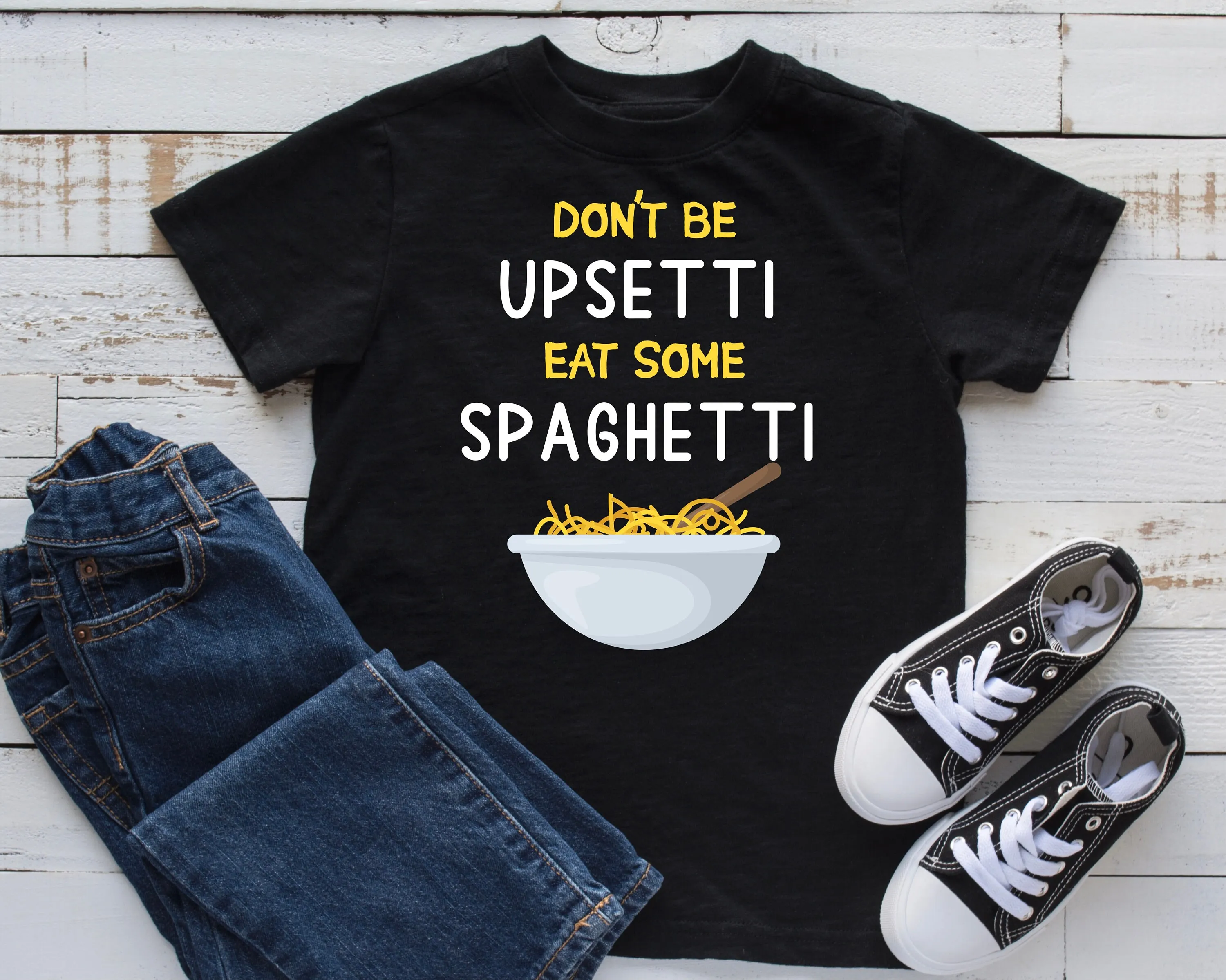 Смешная итальянская Детская футболка с принтом не съешь немного