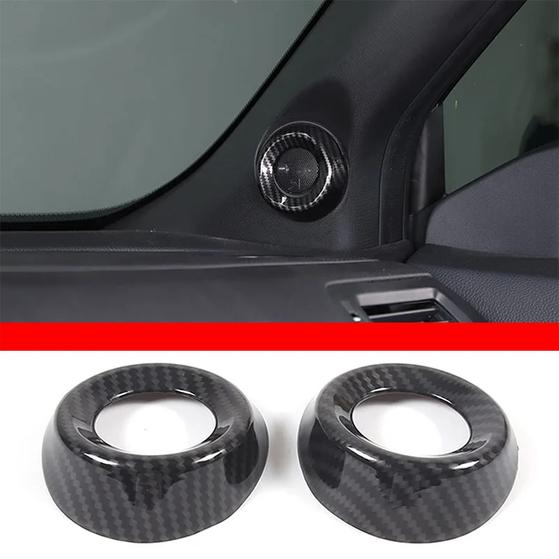 

Для Honda Pilot 2015-2022 АБС-карбоновое волокно Стильный автомобильный A-столбик клаксон отделка кольцо декоративная крышка аксессуары для интерьера