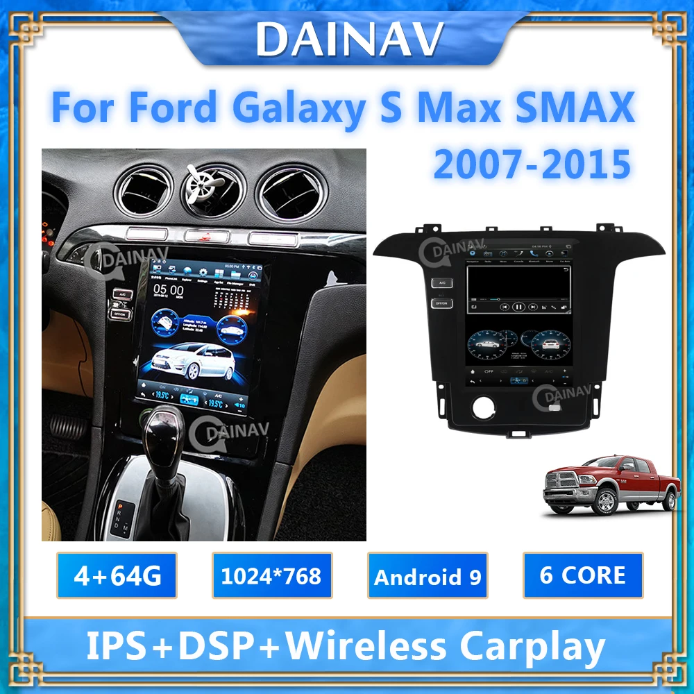 

Автомобильная стереосистема PX6 на Android для Ford S Max Galaxy SMAX 2007-2015, автомобильная аудиосистема, мультимедийный плеер для ford S-Max, gps-навигация