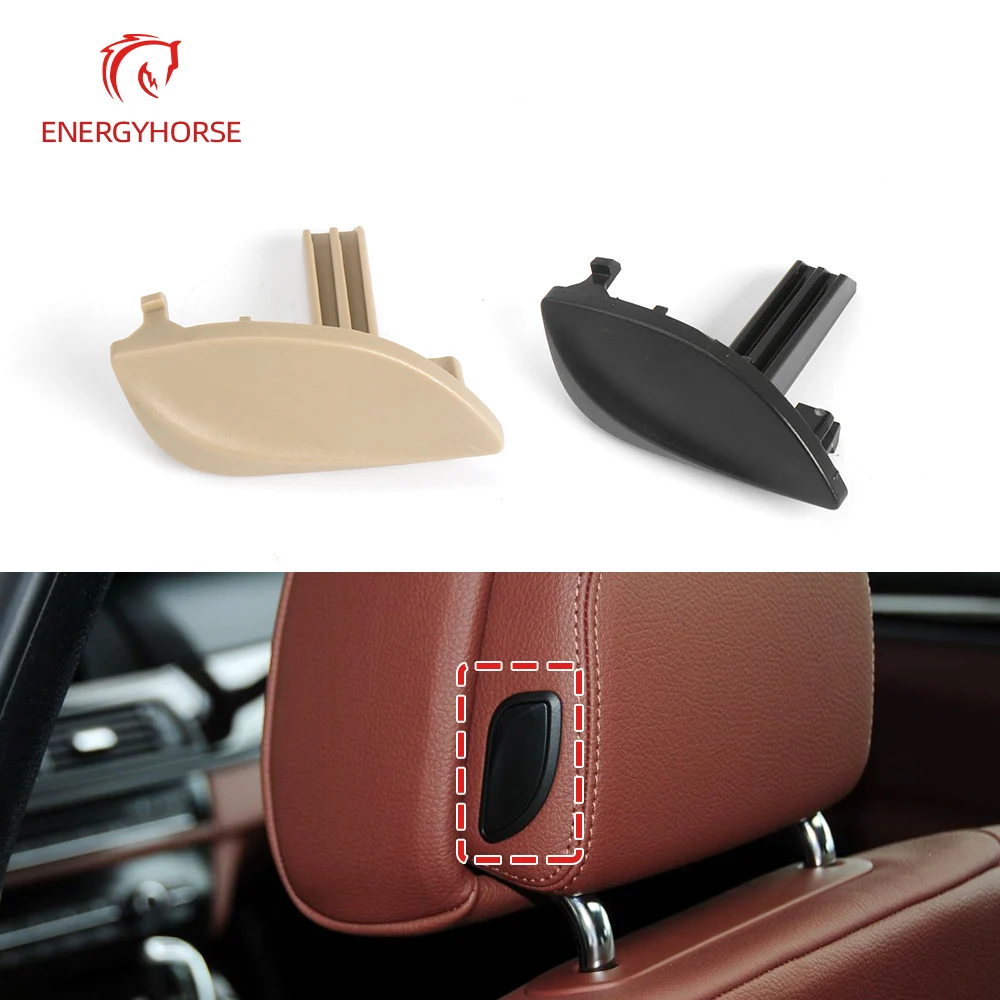 For F10 F11 F06 F07 F01 F02 F04 Car Front Seat Headrest Adjustment Button Spring Cover for BMW 5 6 7 Series GT Auto Accessories