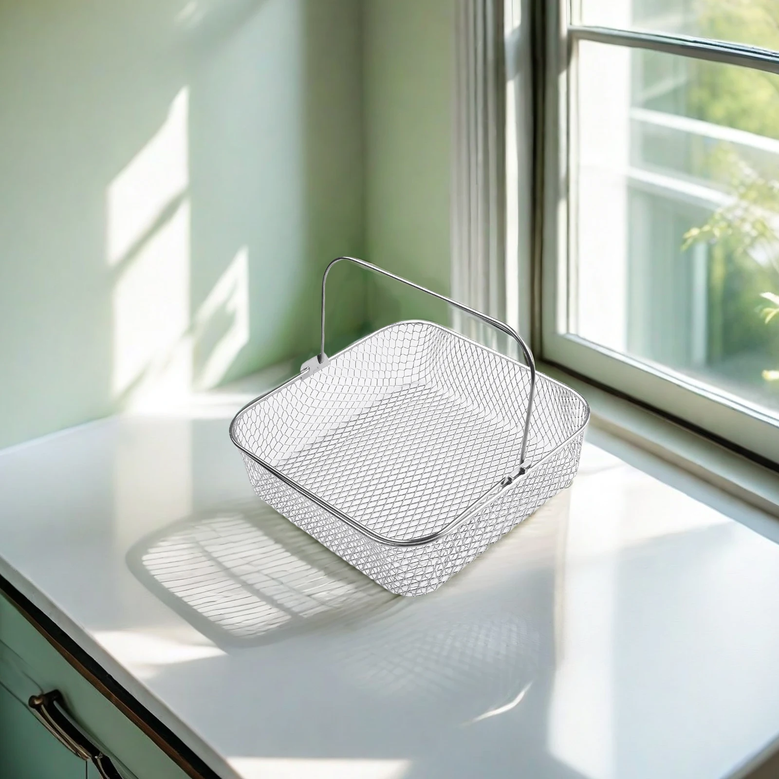 Квадратная корзина для фритюрницы из нержавеющей стали аксессуары 5.8QT 6QT Utensilios De