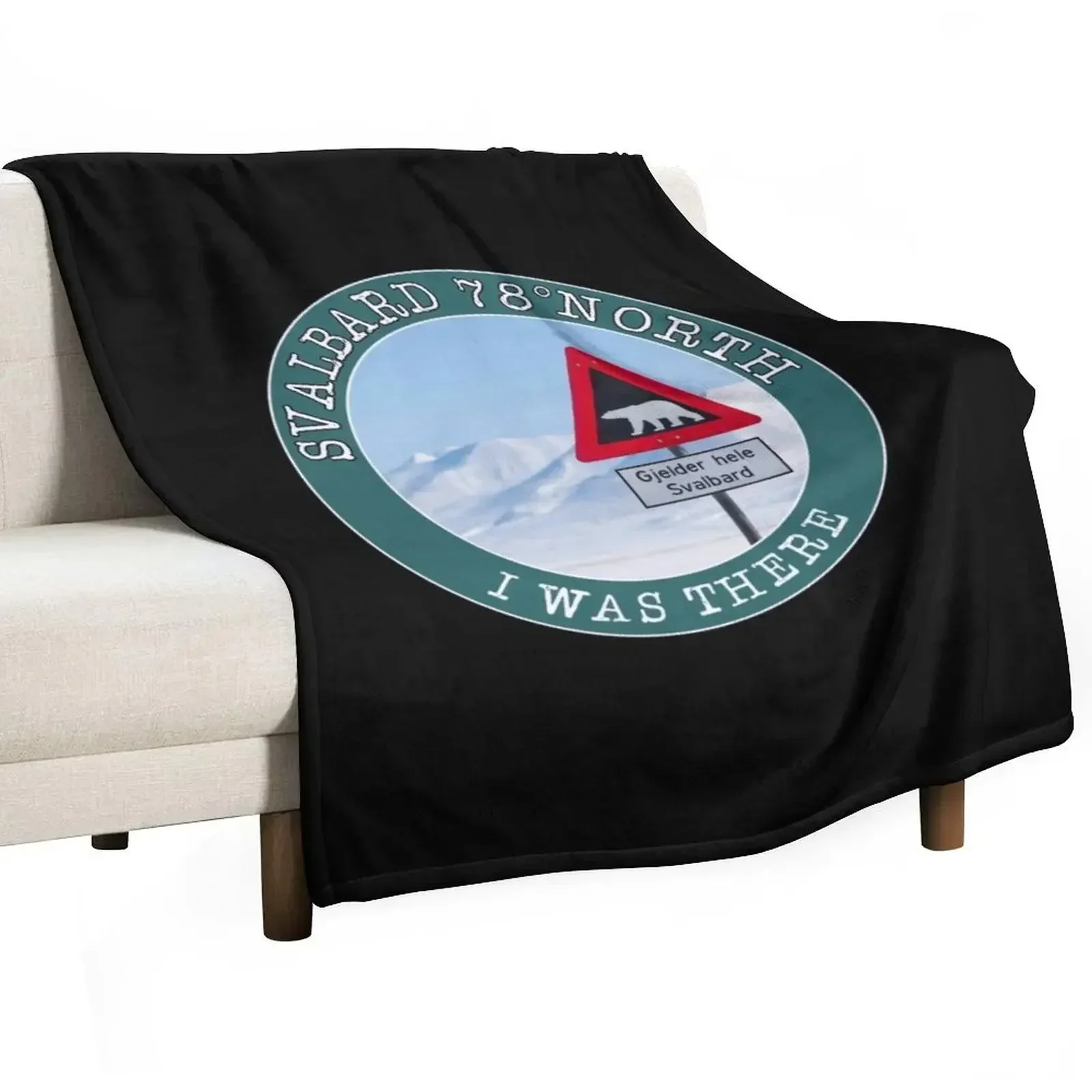 Svalbard 78р ° Северо я был. Одеяло Longyearbien Spitzbergen Arctic North Pole пушистое одеяло для пикника