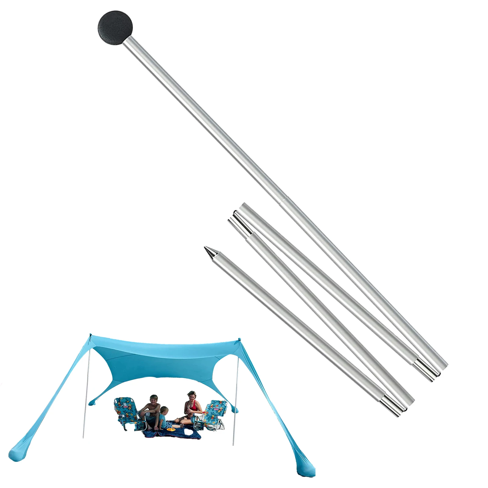 

Lightweight Canopy Pole Tarp Poles Tent Poles Canopy Poles For Camping Portable And Lightweight Pole For Tent Fly Awning Outdoor