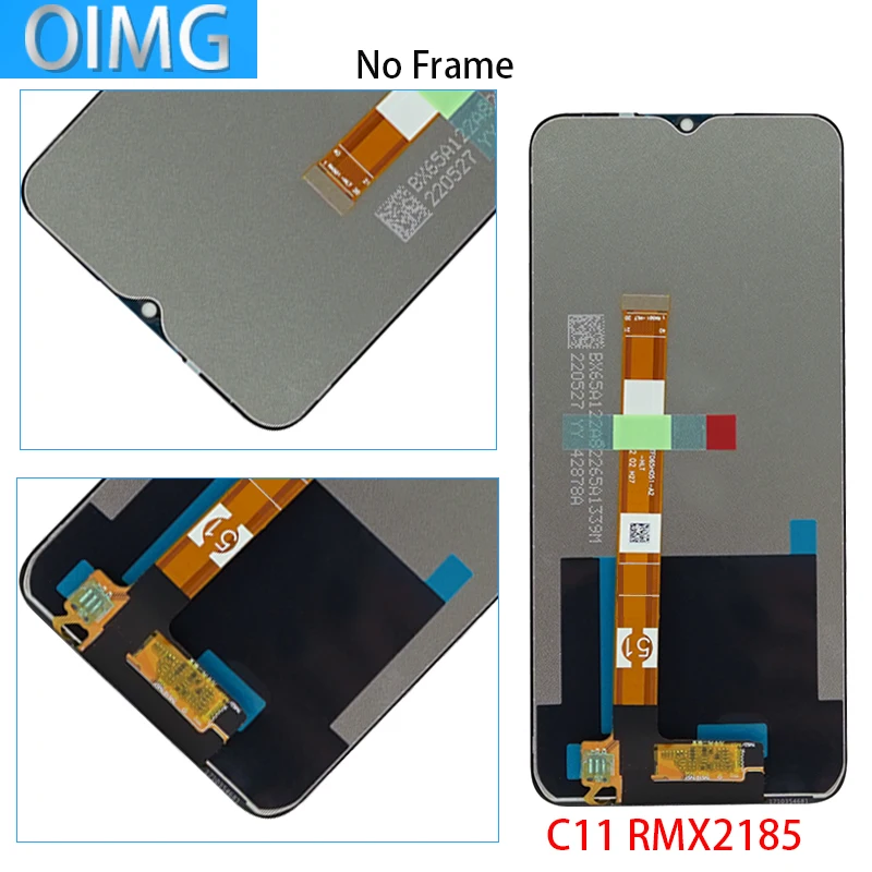 Фото Для OPPO Realme C11 2021 Оригинальный ЖК-дисплей с рамкой сенсорный экран панель дигитайзер Запасные части RMX2185 RMX3231 №4