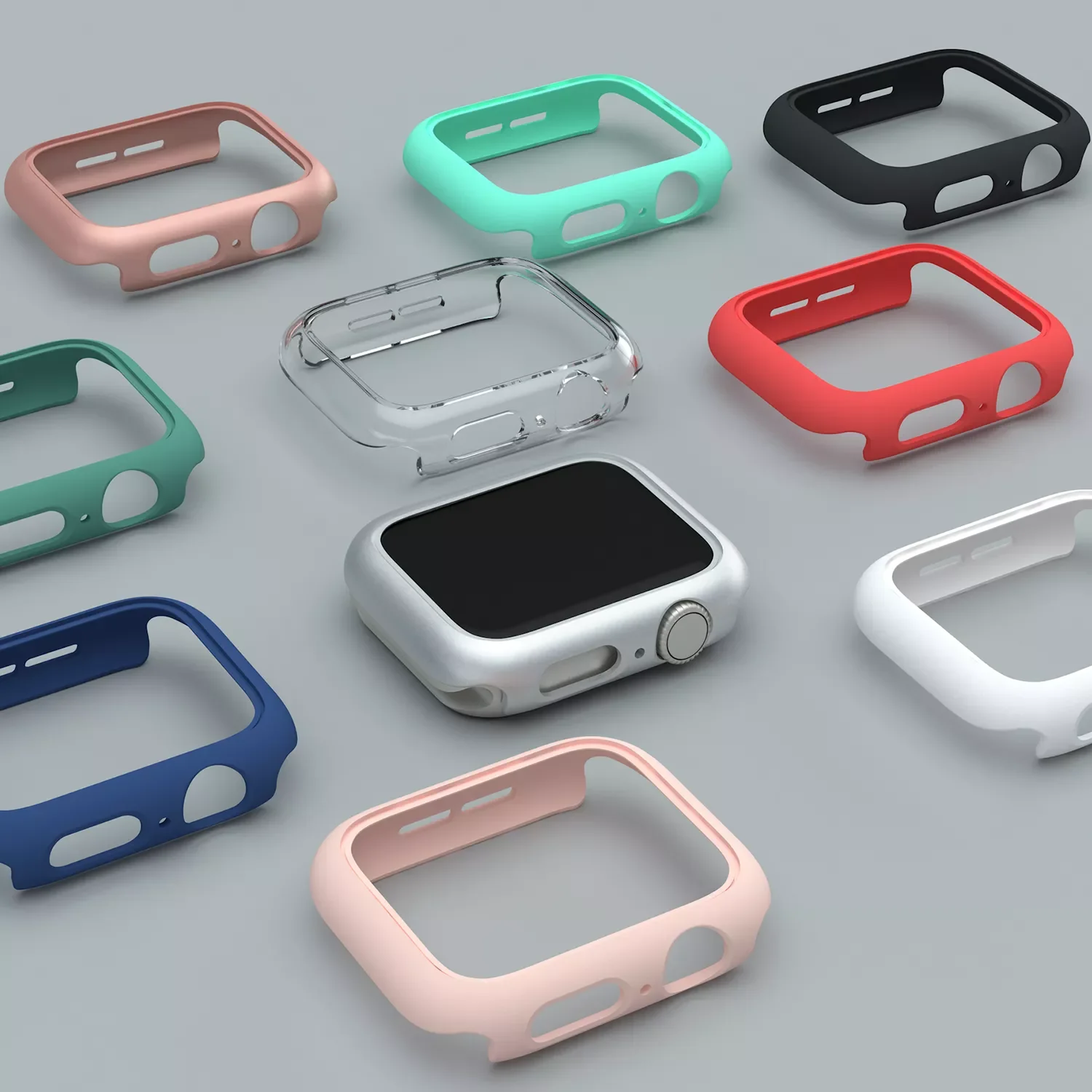 

Matte Protective Case for Apple Watch SE Cover 7 6 5 4 3 PC Bumper 41mm 44mm 38mm 42mm 45mm Hard Shell for iWatch Frame