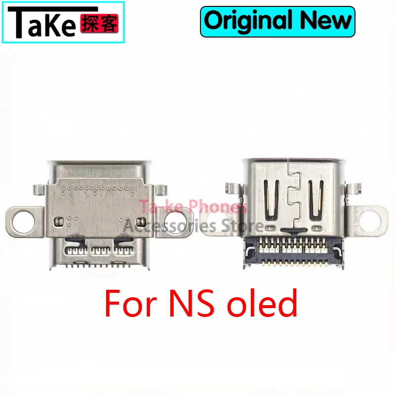 Фото 10-100 шт. USB-разъемы для зарядки для NS Switch OLED, NS Pro, NS Lite, консольный разъем питания Type-C, гнездо для зарядки. №1
