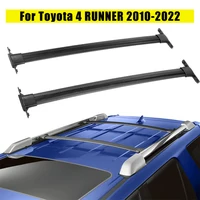 Car Roof Rack Cross Bars for Toyota 4 RUNNER 2010-2022 Luggage Kayak Cargo Carrier Aluminum Roof Rack Rail 45-50KG Load Black