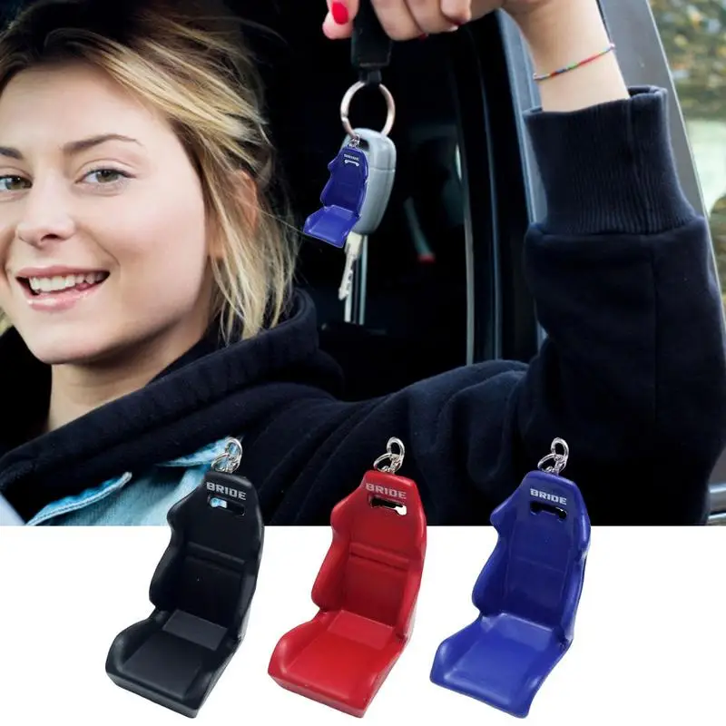 

Car Truck Racing Car Seat Chair Keychain Keyring Key Chain Key Ring Keyfob Mini Zinc Alloy Metal Room Key Clip Pendant