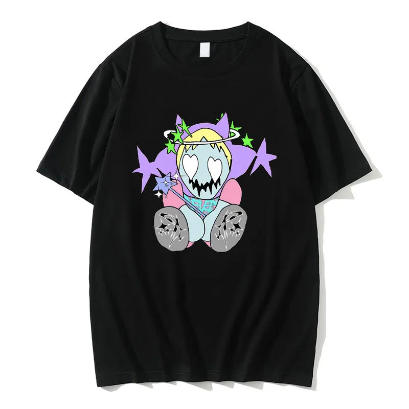 

Rapper Bladee Skate Drain Gang 333 Graphic T Shirt Unisex Hip Hop Trend Short Sleeve Men Women Fashion Anime Style Streetwear