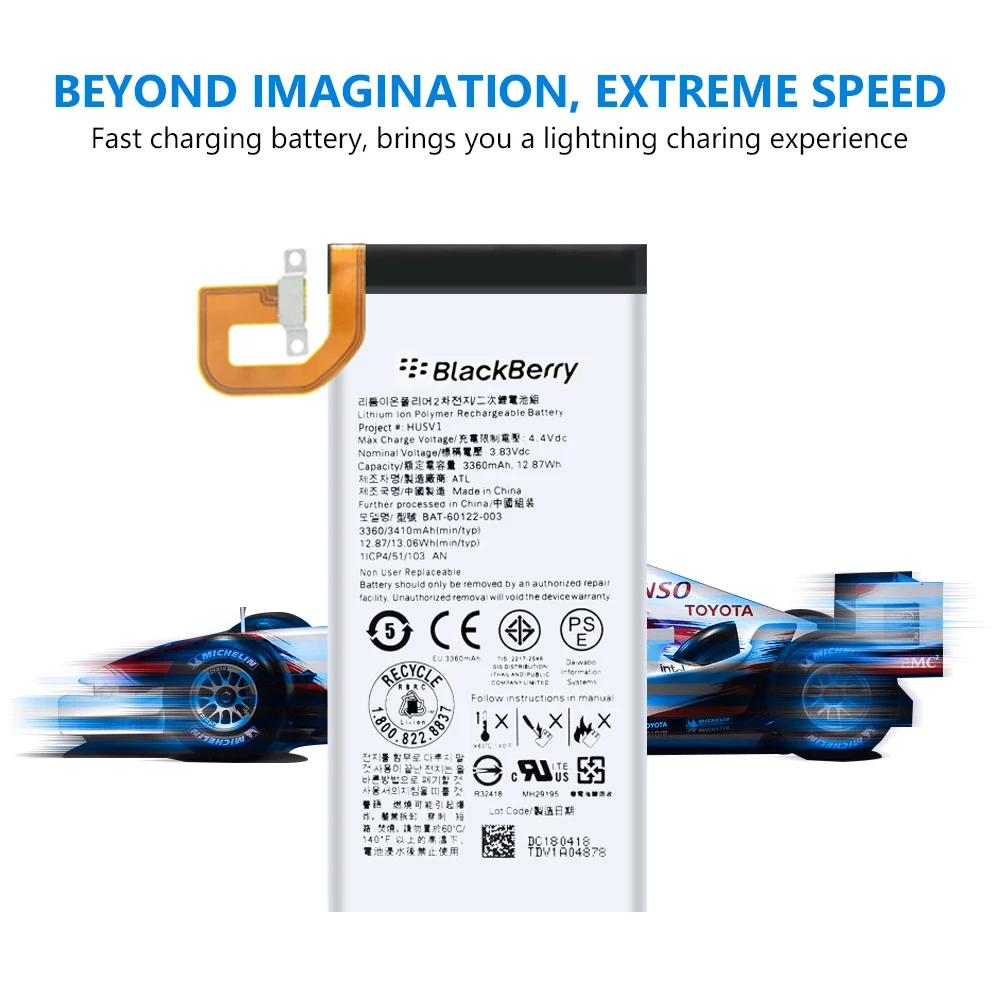 Литий-ионный аккумулятор большой емкости высокого качества Authenti 3360 мАч BAT-60122-003