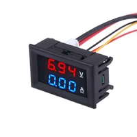 dc 0 100v 10a led digital voltmeter ammeter dual display voltage detector current meter panel amp volt gauge 0 28 red blue