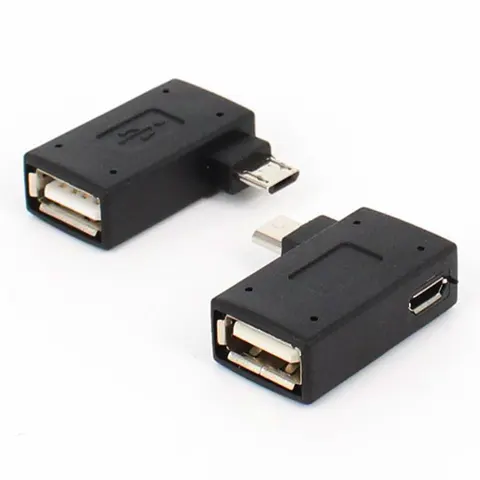 JCD 90-градусный адаптер Micro USB OTG