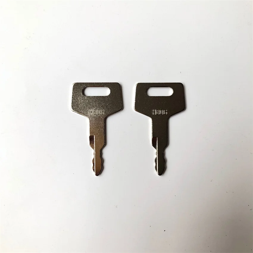 2 Pcs H806 Key For Takeuchi New Holland Excavator Case Gehl Track Skid Steer Loader BU1698X2