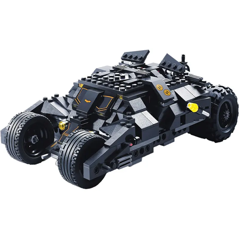 

New 325pcs Superhero Series Bat Chariot Man Compatible The Tumbler Building Blocks Bricks Toy For Kids Birthday Christmas Gifts