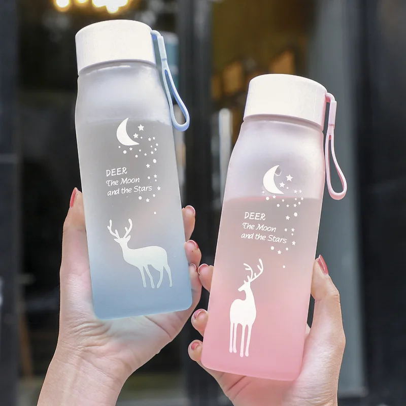 

560ml Sports Water Bottle for Drinking Portable Sport Tea Coffee Cup Kitchen Tools Shaker Mug Travel Water Bottle for Outdoor