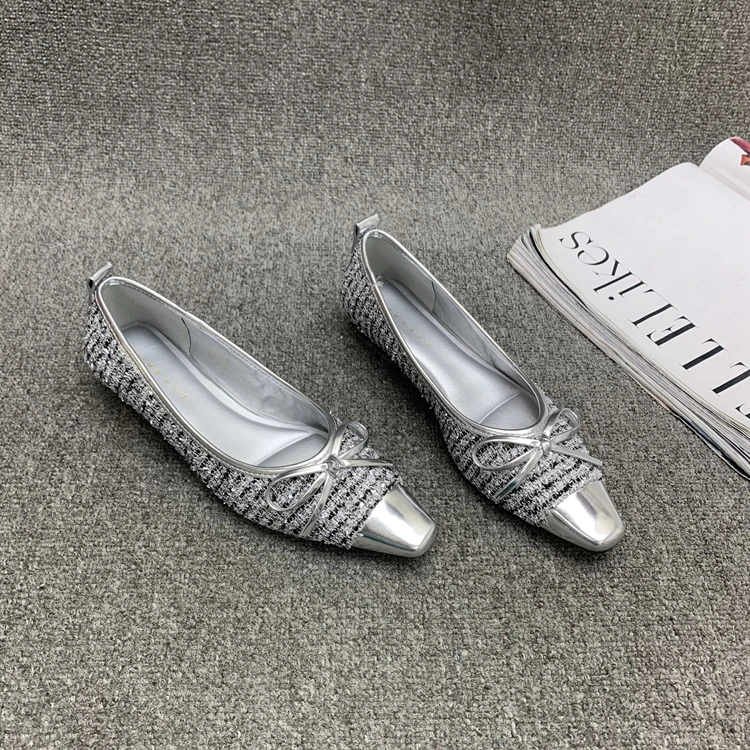 Повседневная женская обувь с острым носком и неглубоким без шнуровки Modis бантом