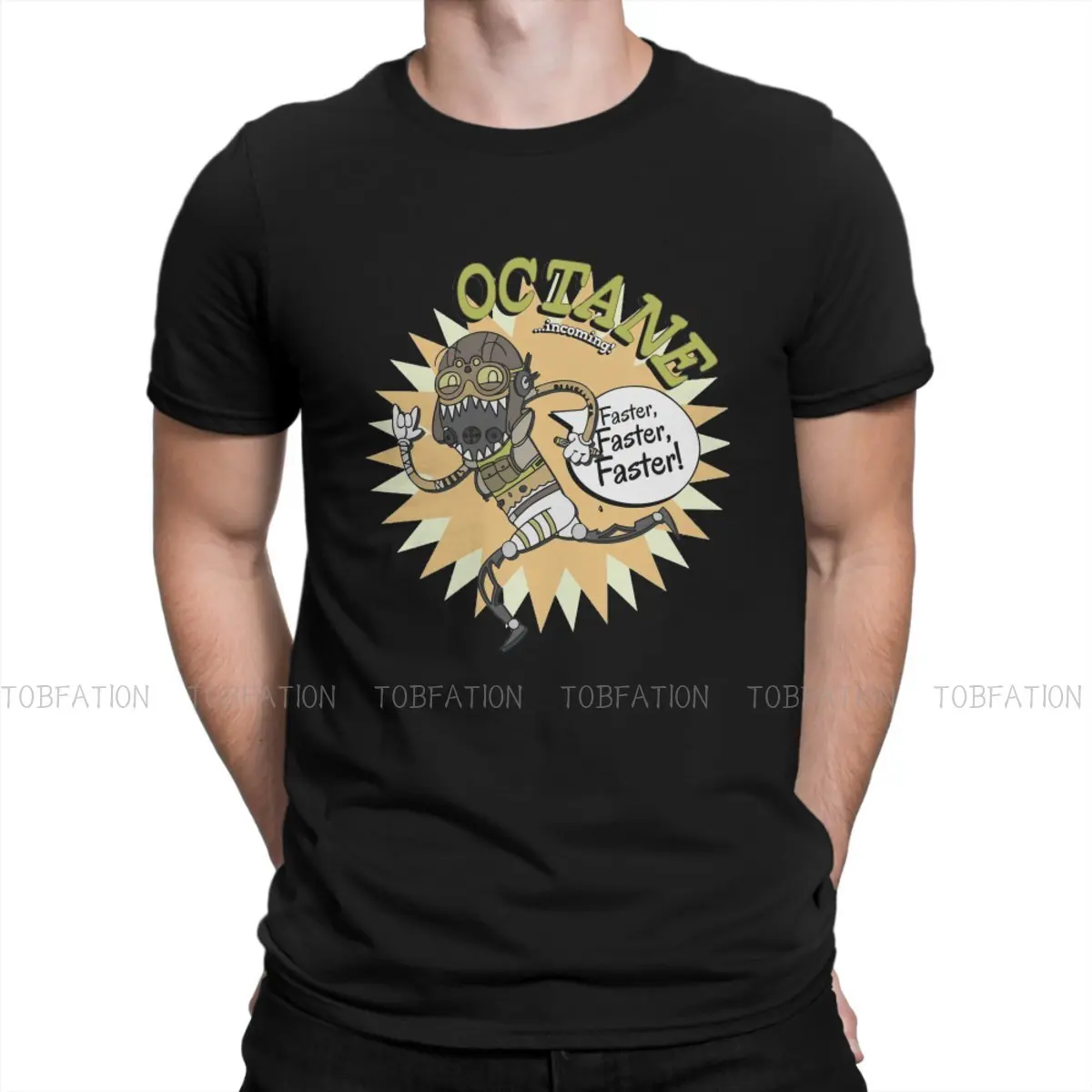 

Octane Incoming O Neck TShirt Apex legends Star Warrior Game Fabric Original T Shirt Male