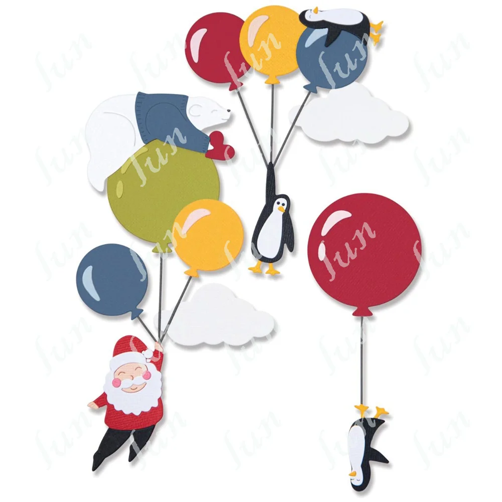 

Metal Cutting Dies 2022 New Arrival Festive Sky Balloon Party Mold Decoration for Diy Scrapbook Paper Craft Knife Mould Hot Sale
