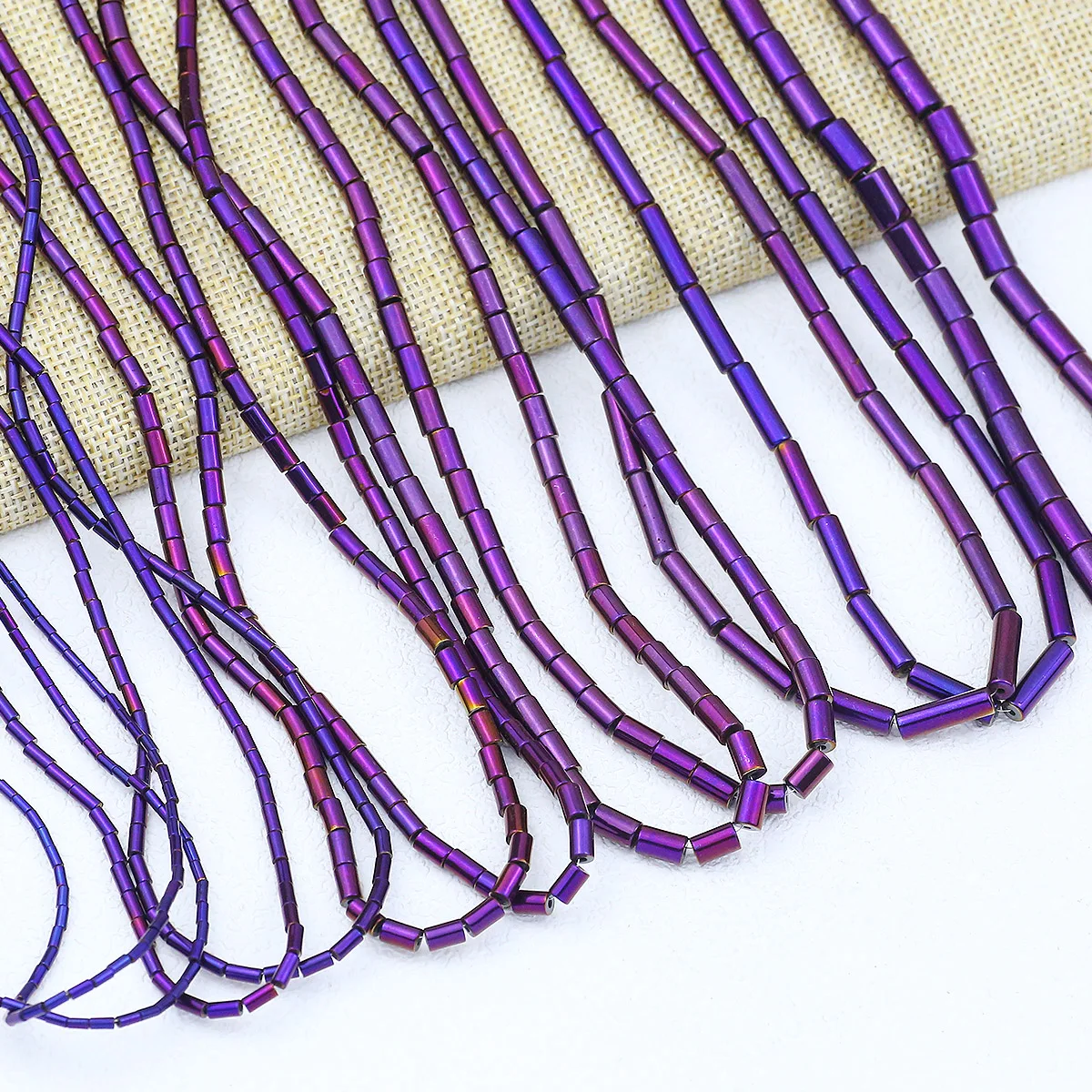 Покрытие Фиолетовая форма цилиндра Гематитовые прокладки из натурального камня