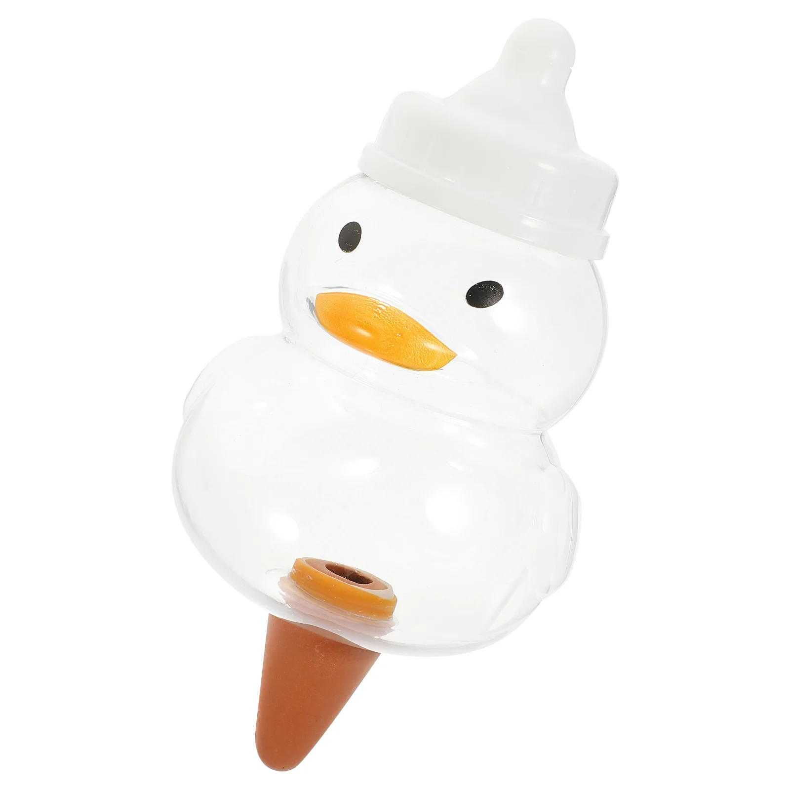 

Globe Duck Clear Automatic Watering Insert Creative Self-watering Device with Scarf and Hat