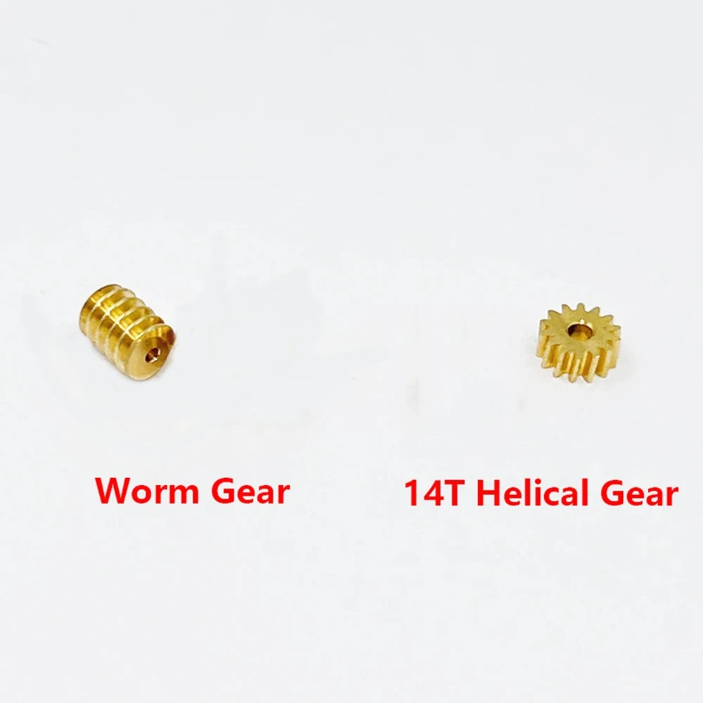 

1 шт., 0,3 модульная редукция, зубцы 14 т, латунь, спиральная редукция, медная передача, 1 мм, 1,5 мм, отверстие вала двигателя