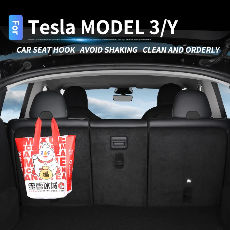 

Car Headrest Hook For TESLA Model Y Model 3 Seat Back Hook for Bag Handbag Fastener Hangers Car Clips Inter Storage Accessories