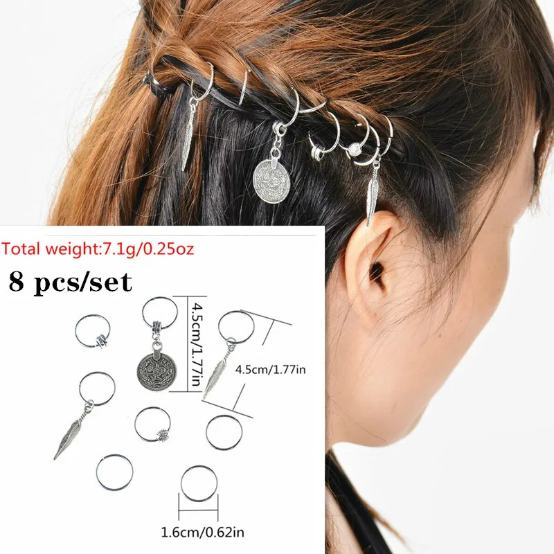 Коса для волос Dread Dreadlock бусины клипсы амулеты африканские косы манжеты кольца