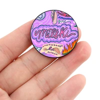 mitski discography pin custom cute brooches shirt lapel teacher tote bag backpacks badge cartoon gift brooches pins for women
