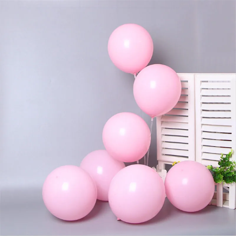 100Pcs 10/ 5 Inch Pastel Pink Balloons for Birthday Party Baby Shower Ballon Wedding Graduation Easter Decorations Baloons
