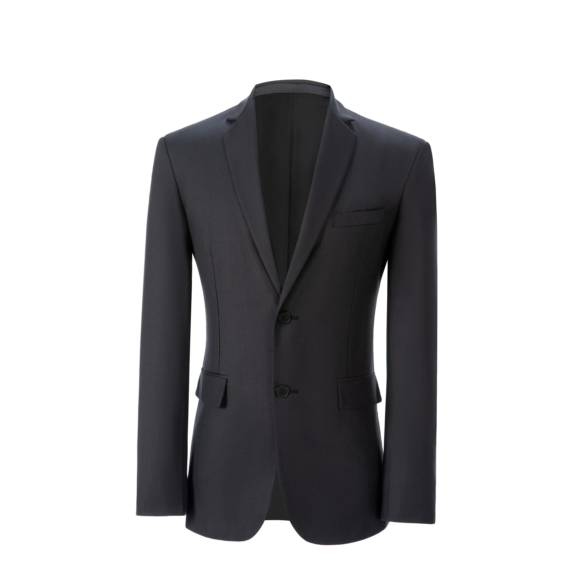 Мужской Смокинг На Заказ С Двумя Пуговицами И Зубчатыми Лацканами Однотонное