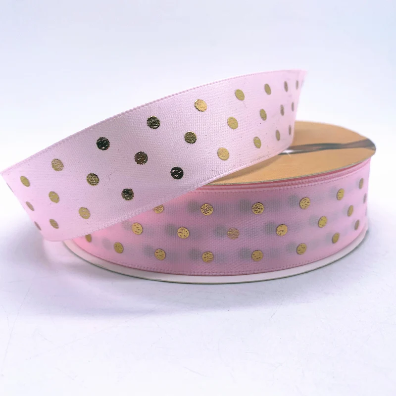 Атласные ленты с принтом 25 мм 5 ярдов |