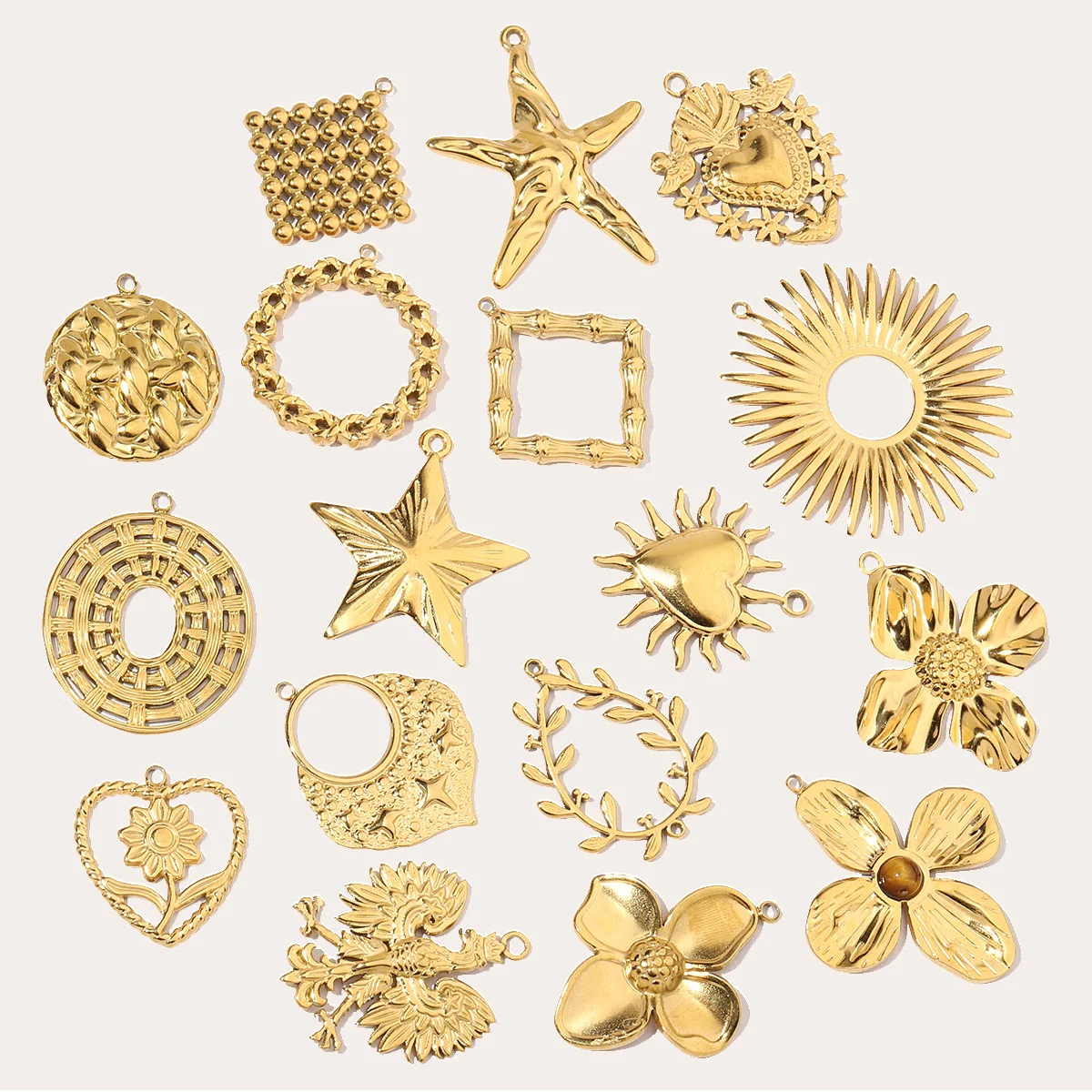 3 шт./лот ретро венок из нержавеющей стали любовь сделай сам подвески клевер