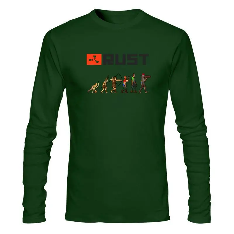 Мужская одежда новая футболка с принтом ржавчины росового цвета Забавный комикс