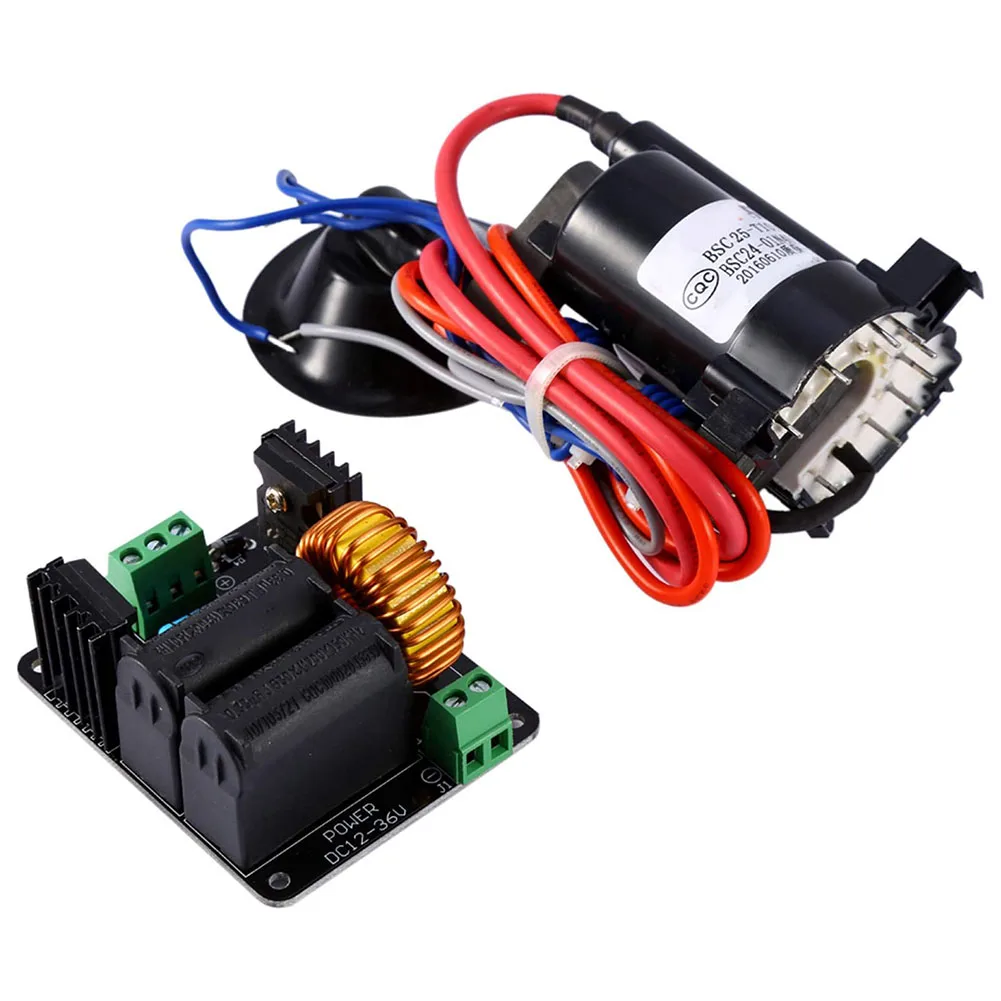 

High Voltage ZVS TSL Coil Driver Board + Ignition Coil Flyback Driver 12-36VDC Input 1000 Times The Input Voltage More Than 10A